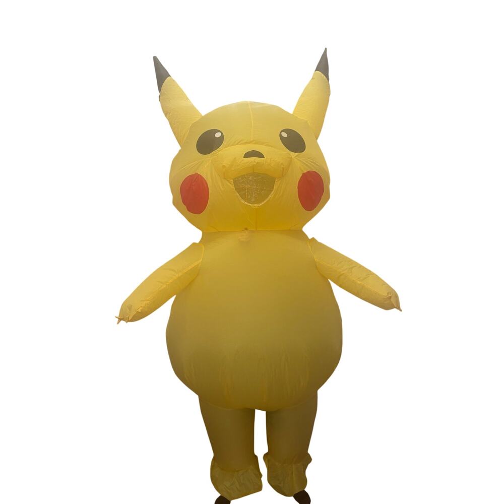 Adult or Kids Pikachu Inflatable Costume Pokemon Cosplay Blow up Halloween Party